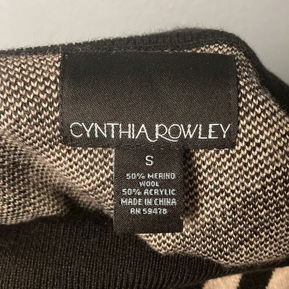 Cynthia Rowley Merino Wool Skirt ~ Small ~ Black and White - Picture 7 of 7